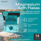 Aromasong Dead Sea Magnesium Flakes for Bath - 14 oz - image 2