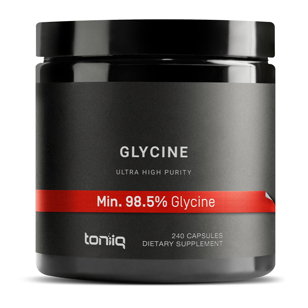Toniiq Glycine 1300mg Supplements - 240 Capsules