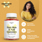 Supplement Spot Hair Skin and Nails Biotin Gummies - 60 Count - image 2