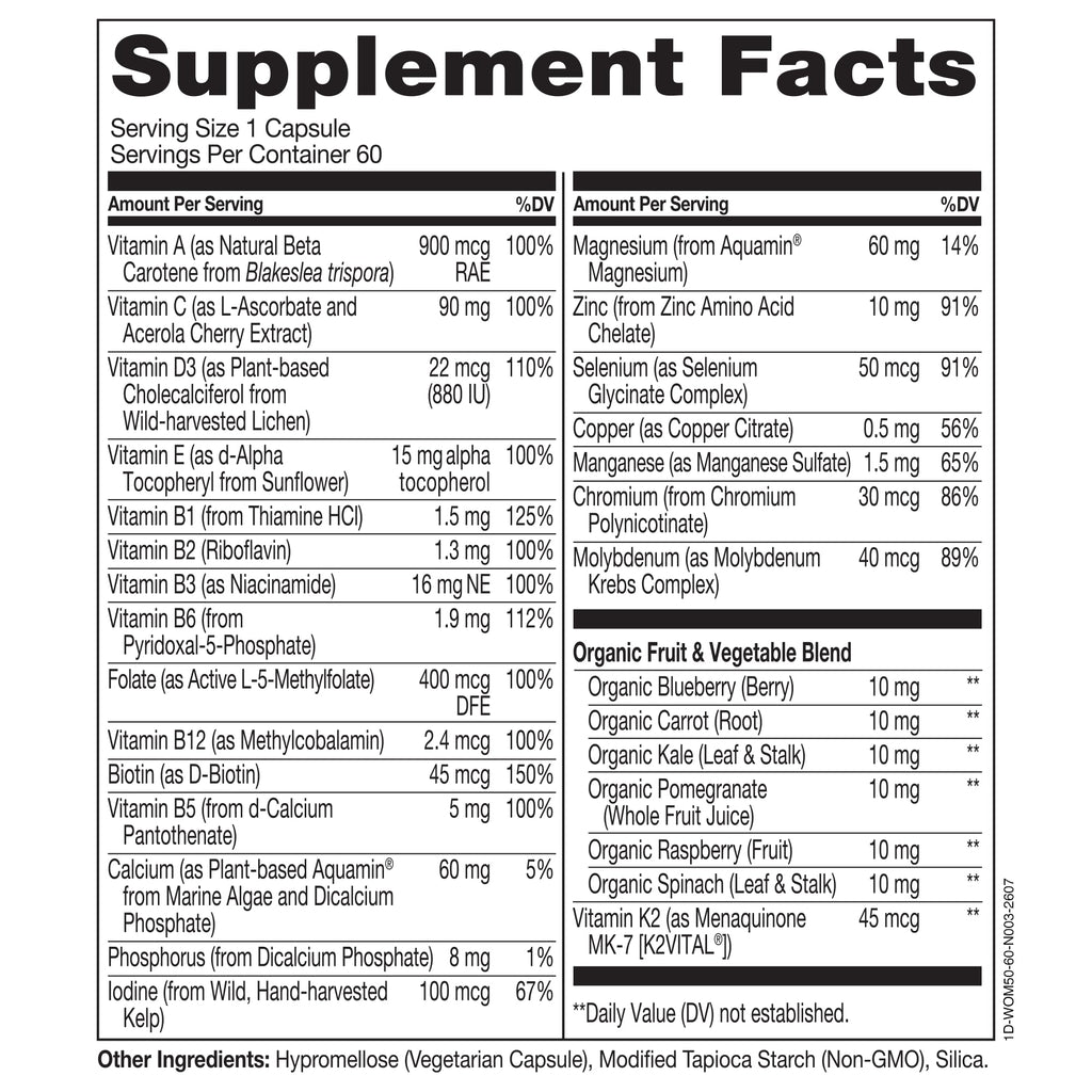 NATURELO One Daily Multivitamin for Women 50+ - 60 Capsules - image 3