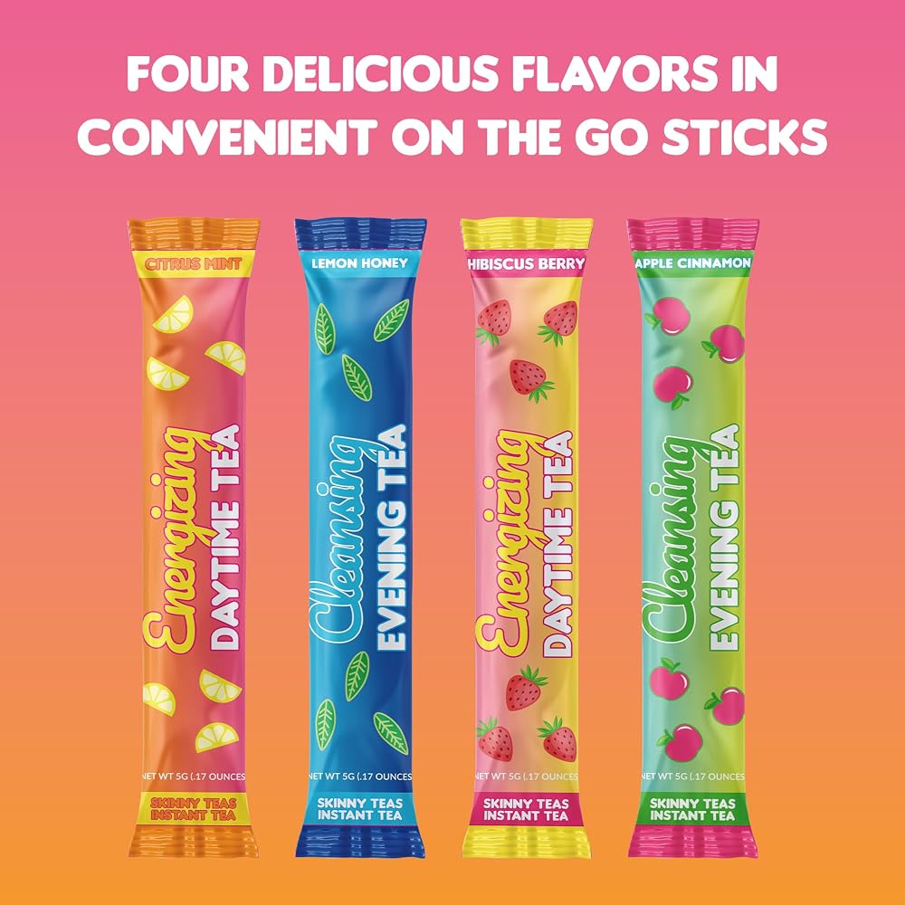 SkinnyBoost Cleansing Evening Tea Sticks Lemon Honey - 14 oz - image 7