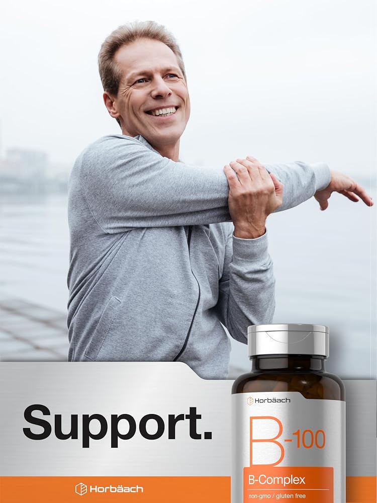 Horbäach Vitamin B-100 Complex - 60 Vegetarian Capsules - image 6