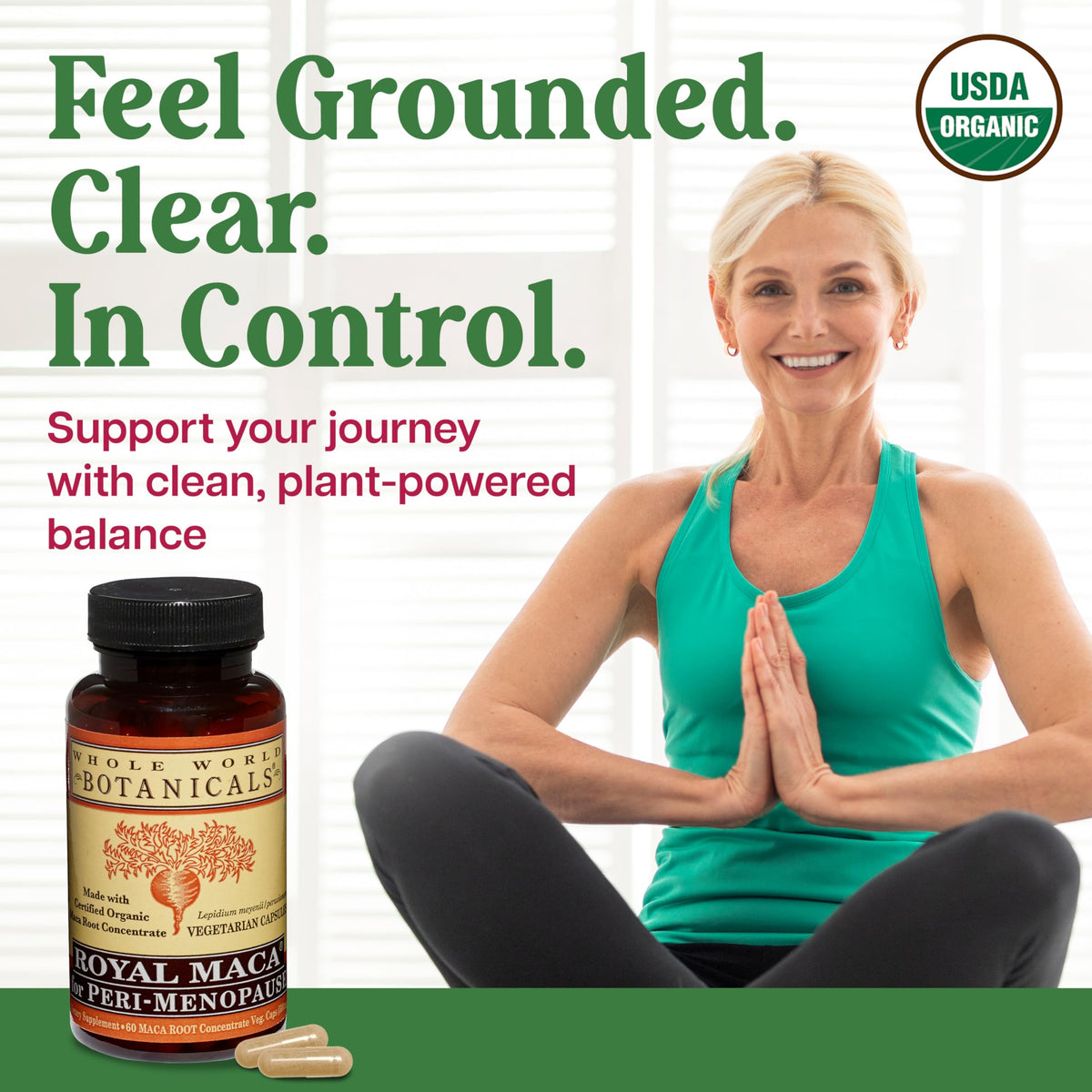 Whole World Botanicals Royal Maca for Peri-Menopause - 60 Vegetarian Capsules - image 6