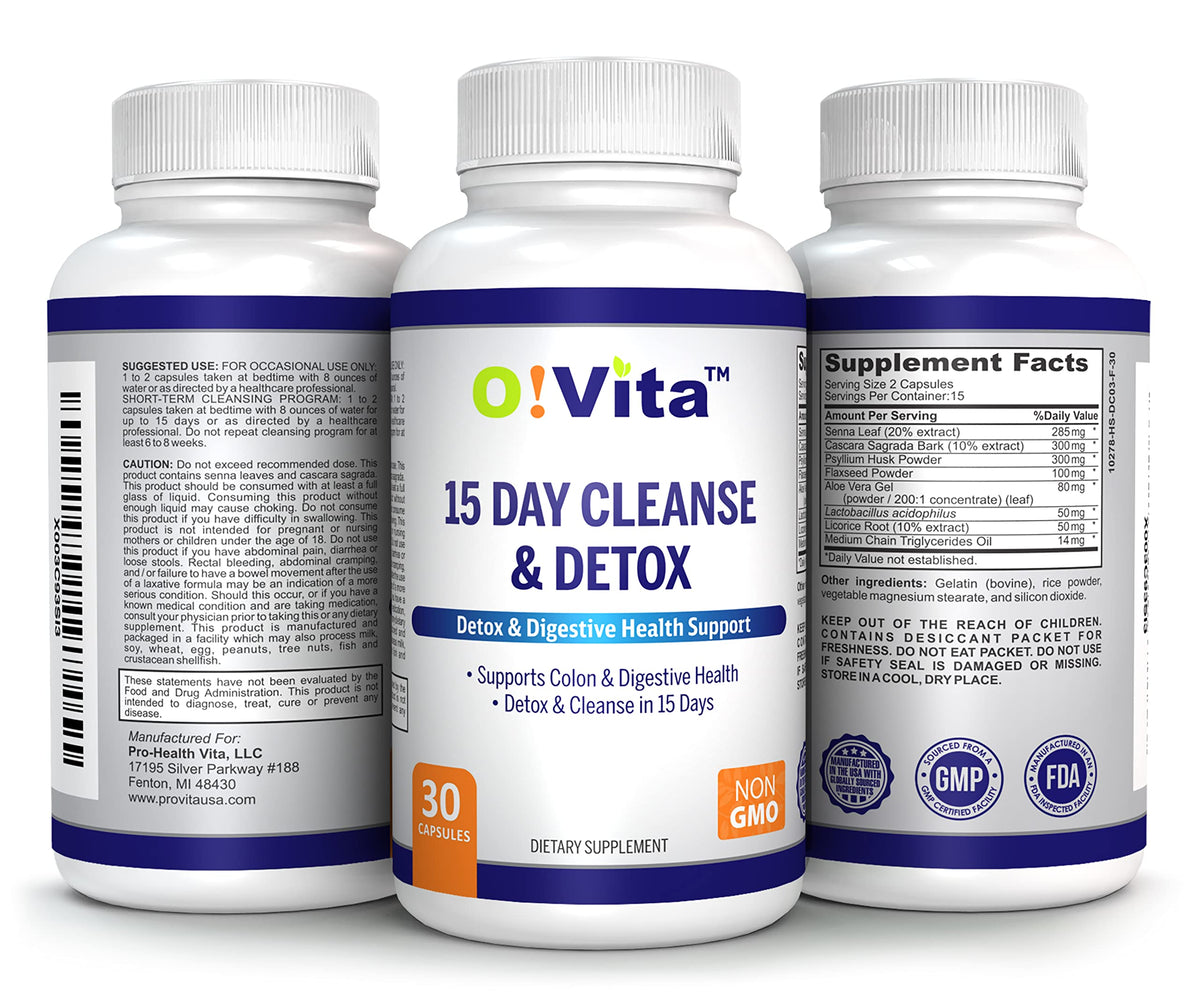 O!VITA 15-Day Cleanse and Detox Supports Digestive and Colon Health - image 5