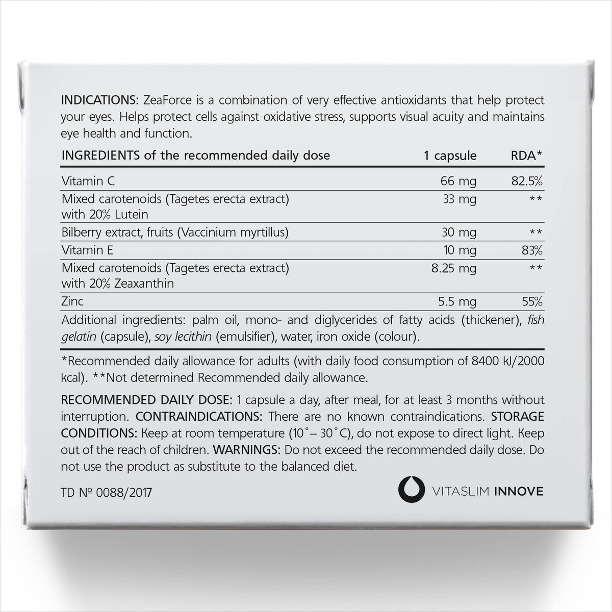 ZeaForce Vision Support Multivitamin - 90 Capsules - image 4