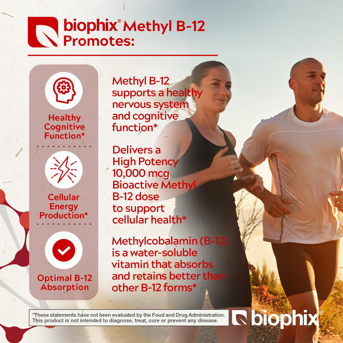 biophix Methyl B-12 10000 mcg Energy & Brain Focus - 90 Lozenges - image 3