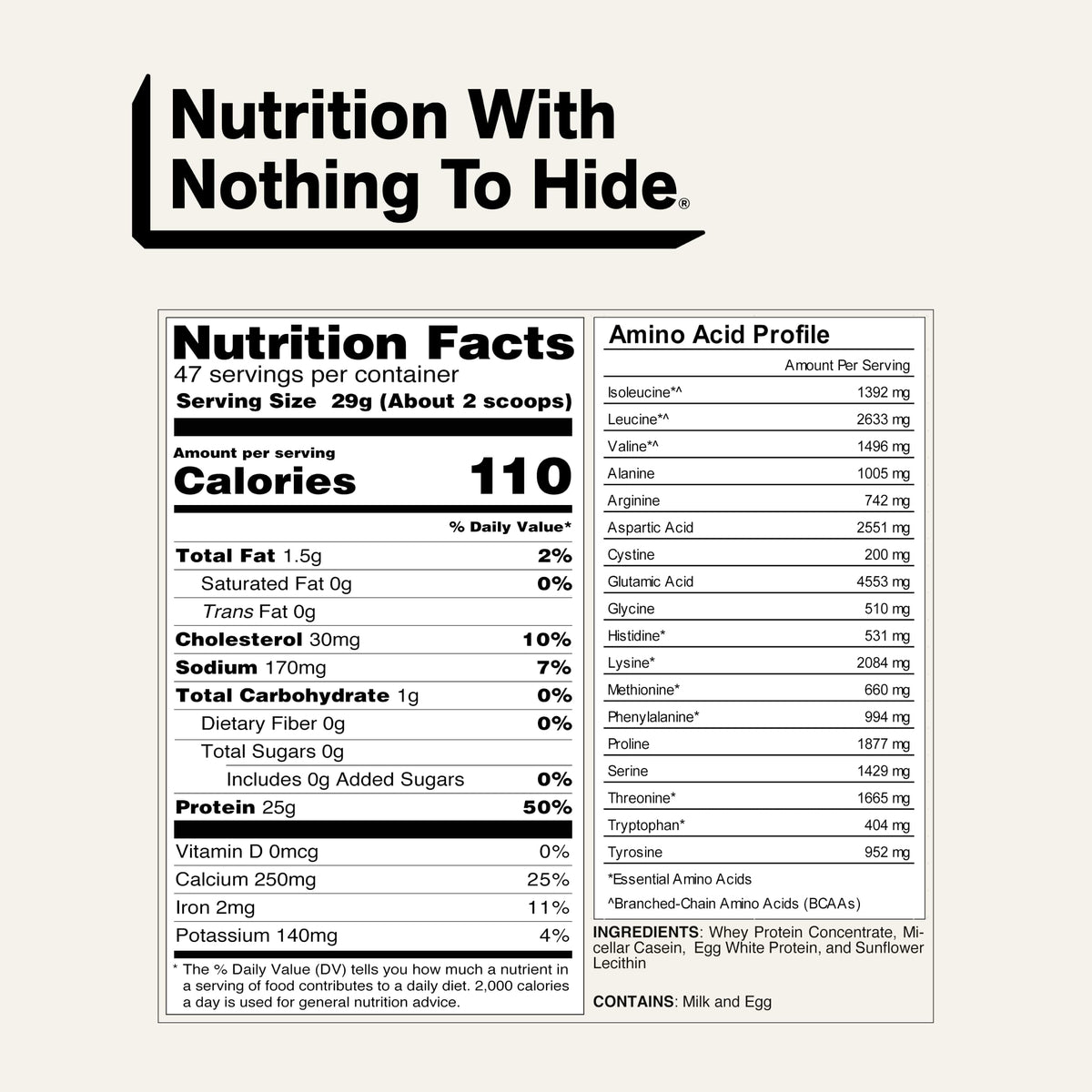 NAKED Protein Powder Blend - Egg
