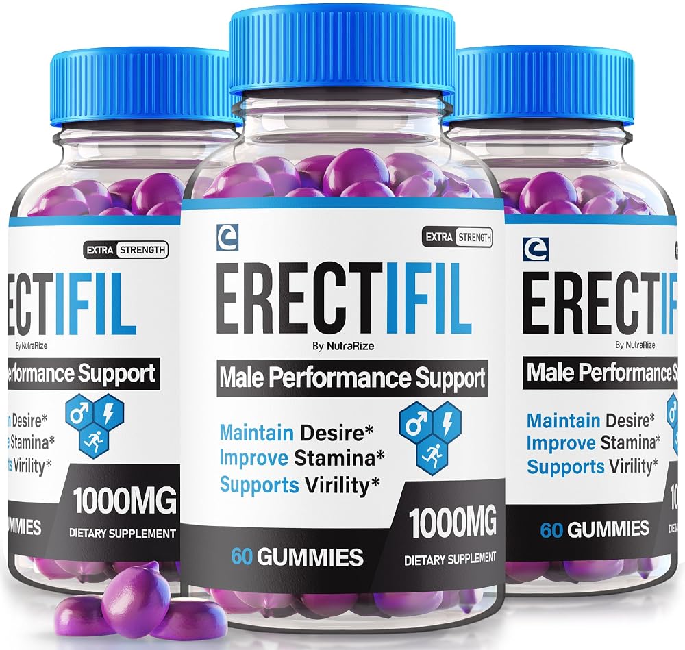 NutraRize Erectifil 1000 MG Gummies for Men - 180 Gummies