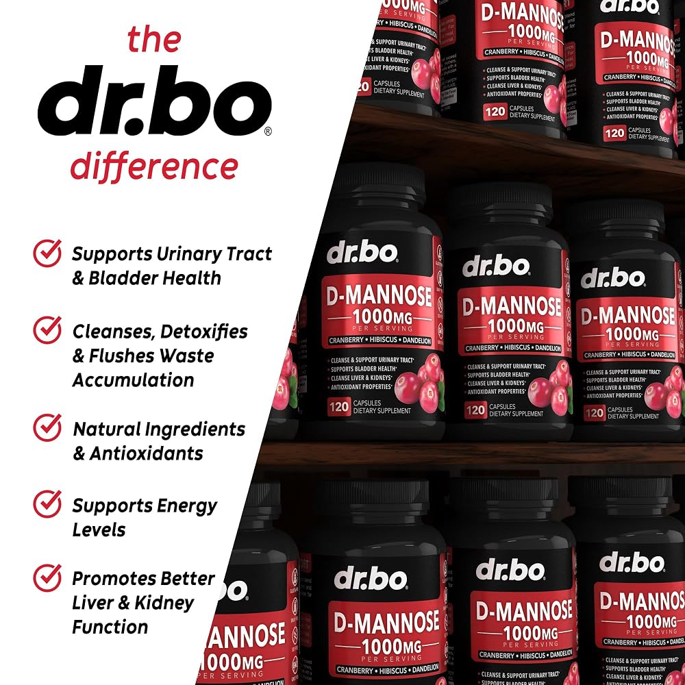 DR. BO D-Mannose 500mg Capsules for Urinary Tract Health - image 4