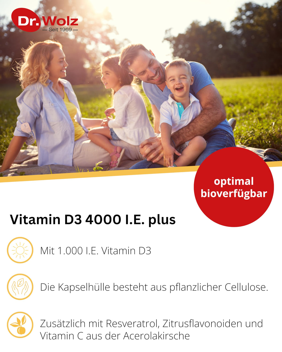 Dr. Wolz Vitamin D3 4000 IU - 10 Capsules - image 2