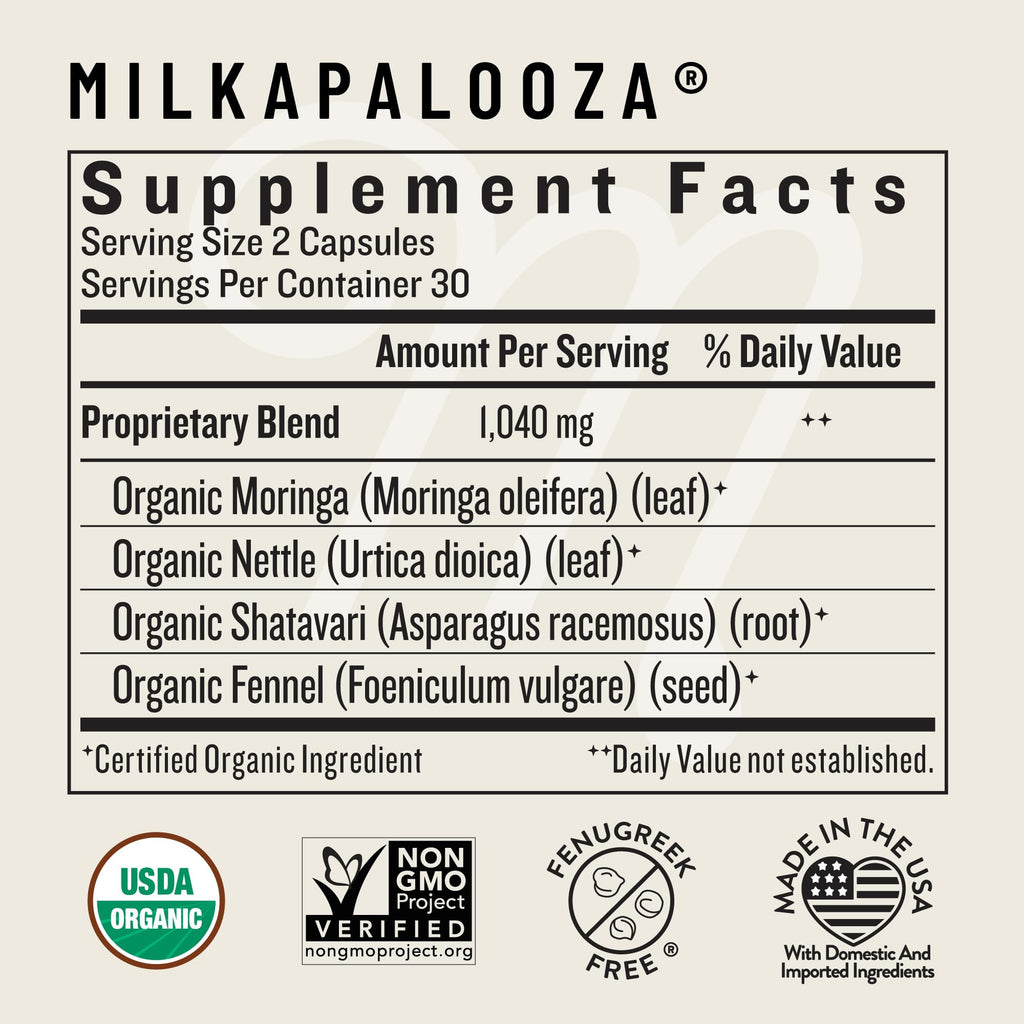 Legendairy Milk Milkapalooza Lactation Supplement - 60 Capsules - image 3