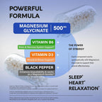 NUTRAHARMONY Magnesium Glycinate 500 mg - Chelated Supplement - High