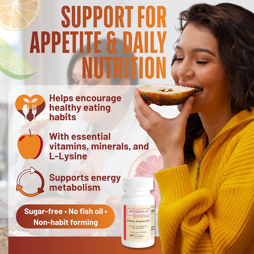 Apetigen-Plus Appetite Booster Tablets for Adults & Kids 12+ - 60 Count - image 2