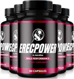 NutraRize ErecPower Natural Male Supplement Energy Support - 300 Capsules
