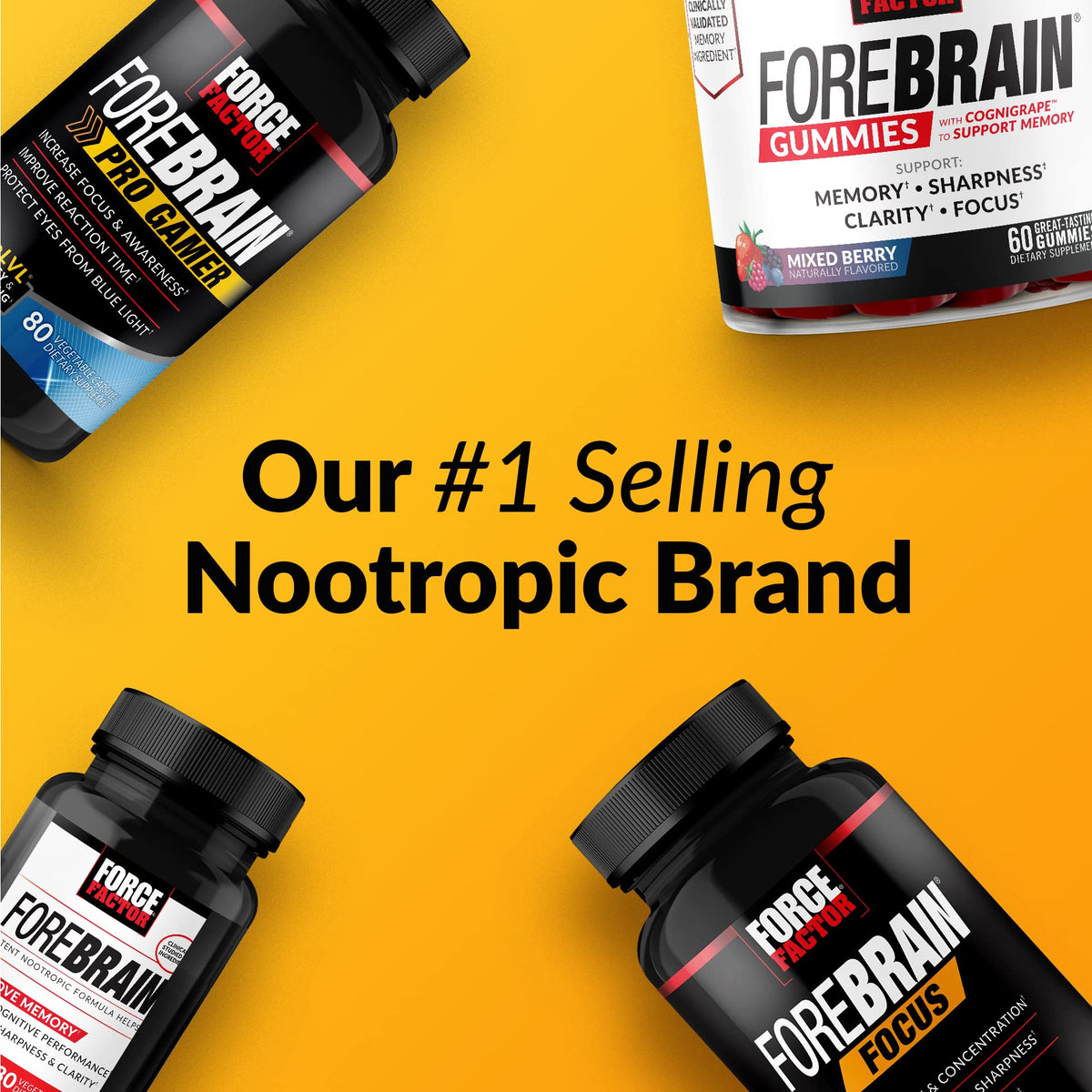 Force Factor Forebrain Nootropic Brain Supplement to Improve Memory