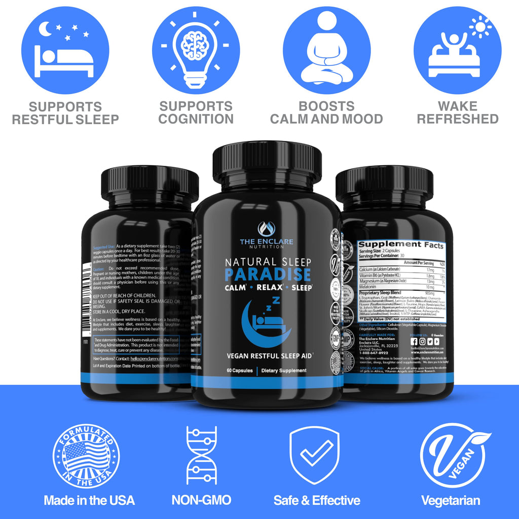 THE ENCLARE NUTRITION Melatonin 10mg Sleep Aid with Ashwagandha - image 6