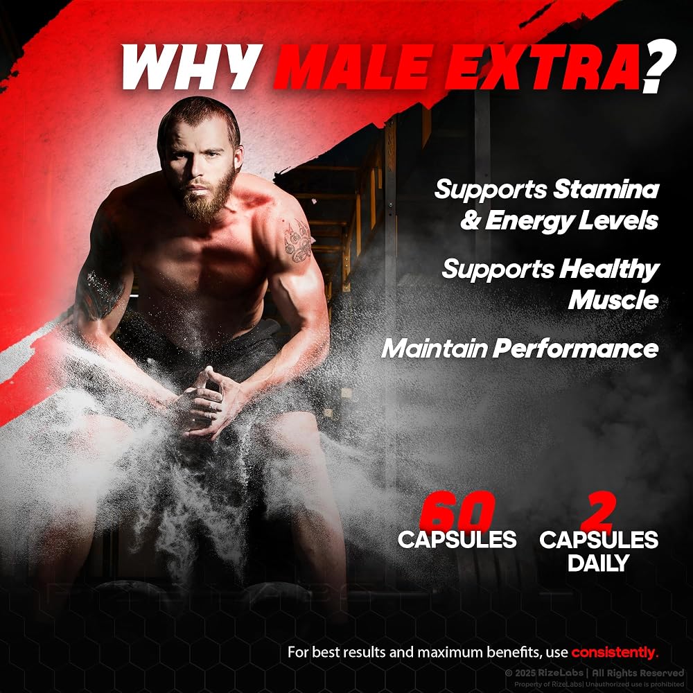 rize labs Male Extra Capsules Performance Supplement - 60 Capsules - image 4