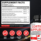 Satoomi - Cortisol Supplement & Magnesium Glycinate - 60 90 150