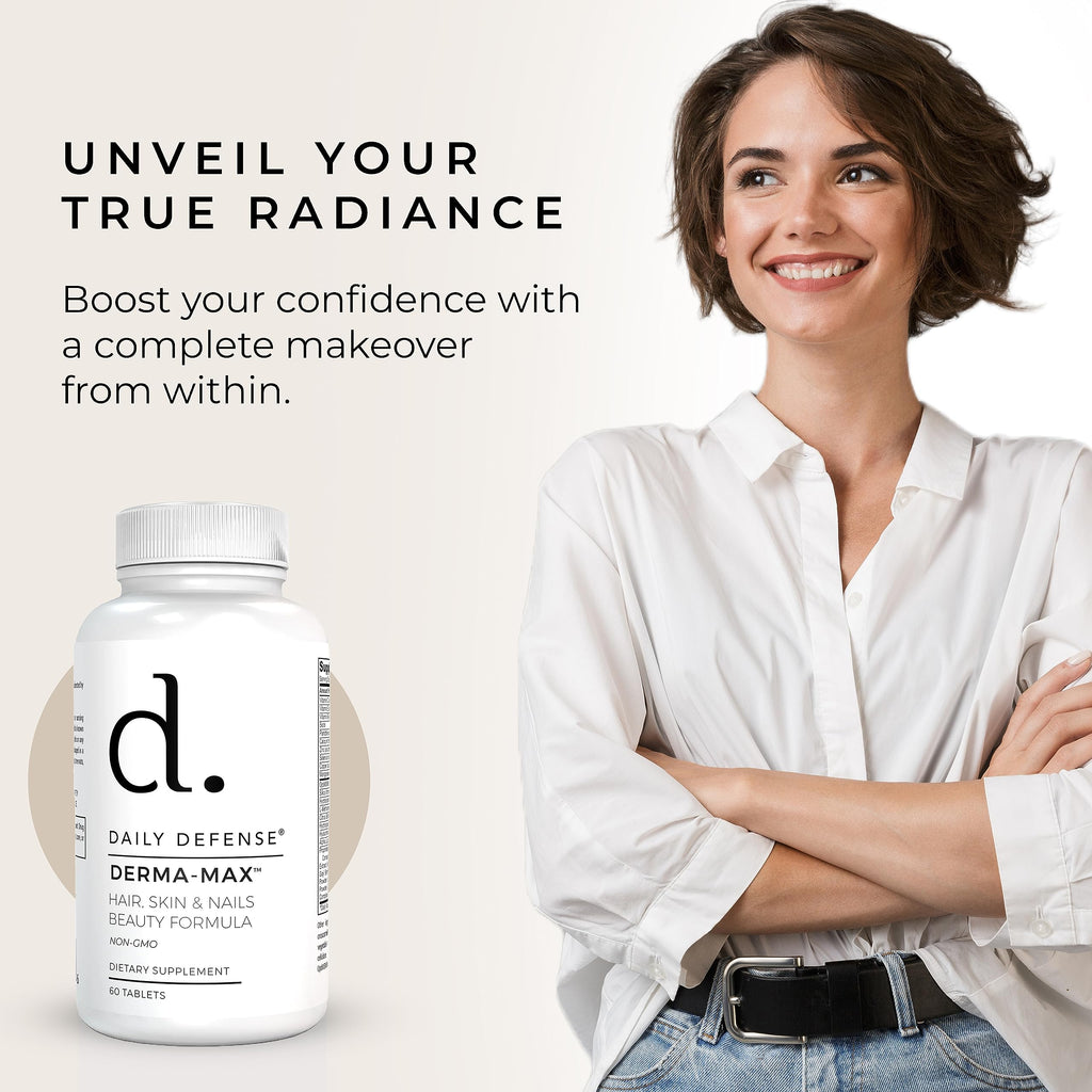 Daily Defense Collagen Supplements for Hair, Skin & Nails - 60 Tablets - image 2