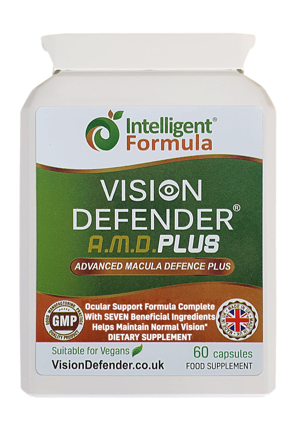 Intelligent Formula Vision Defender Plus Eye Supplement - 60 Vegan Capsules