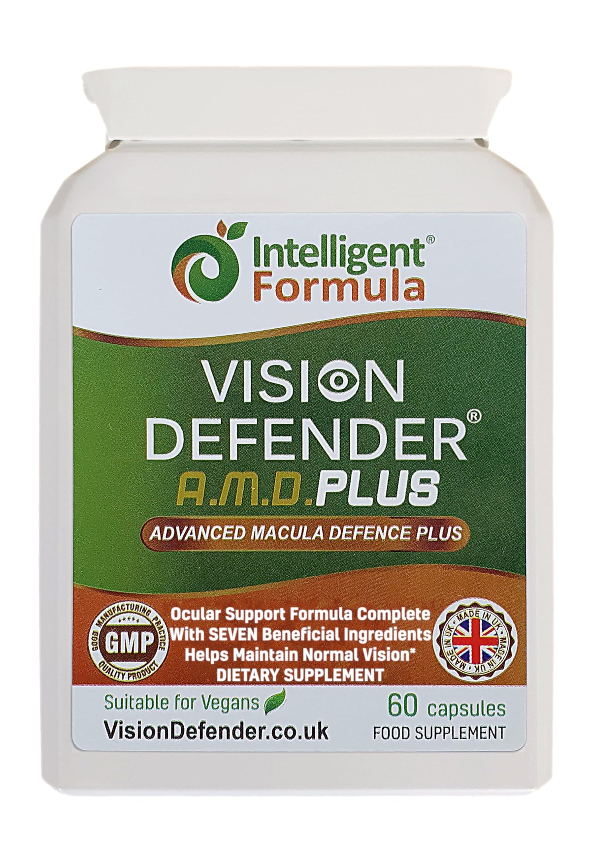 Intelligent Formula Vision Defender Plus Eye Supplement - 60 Vegan Capsules