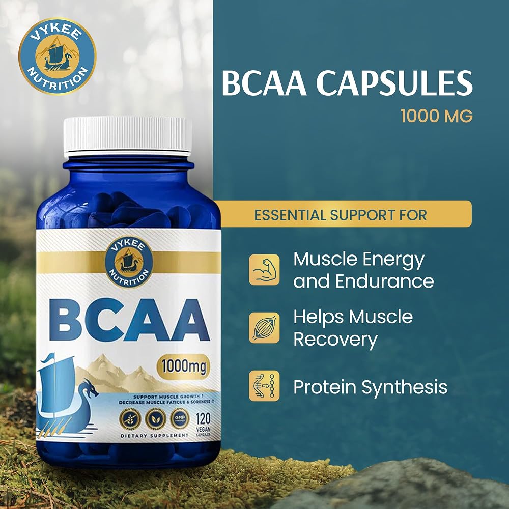 Vykee Nutrition BCAA Capsules 1,000 mg - 120 Count - image 2