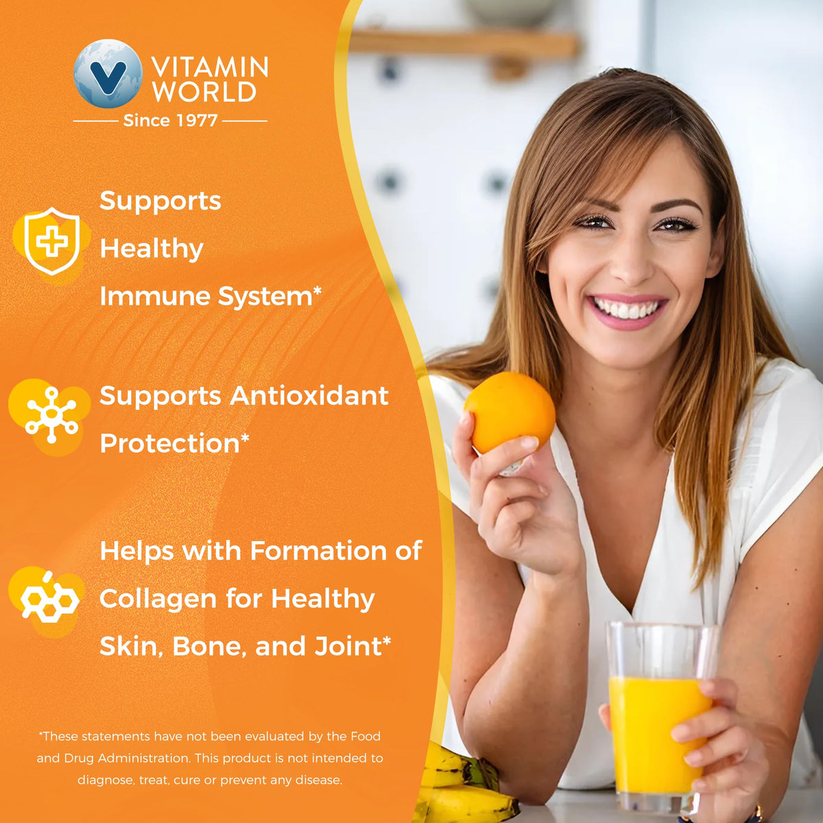 Vitamin World Vitamin C 1000 mg with Bioflavonoids - 100 Capsules - image 4