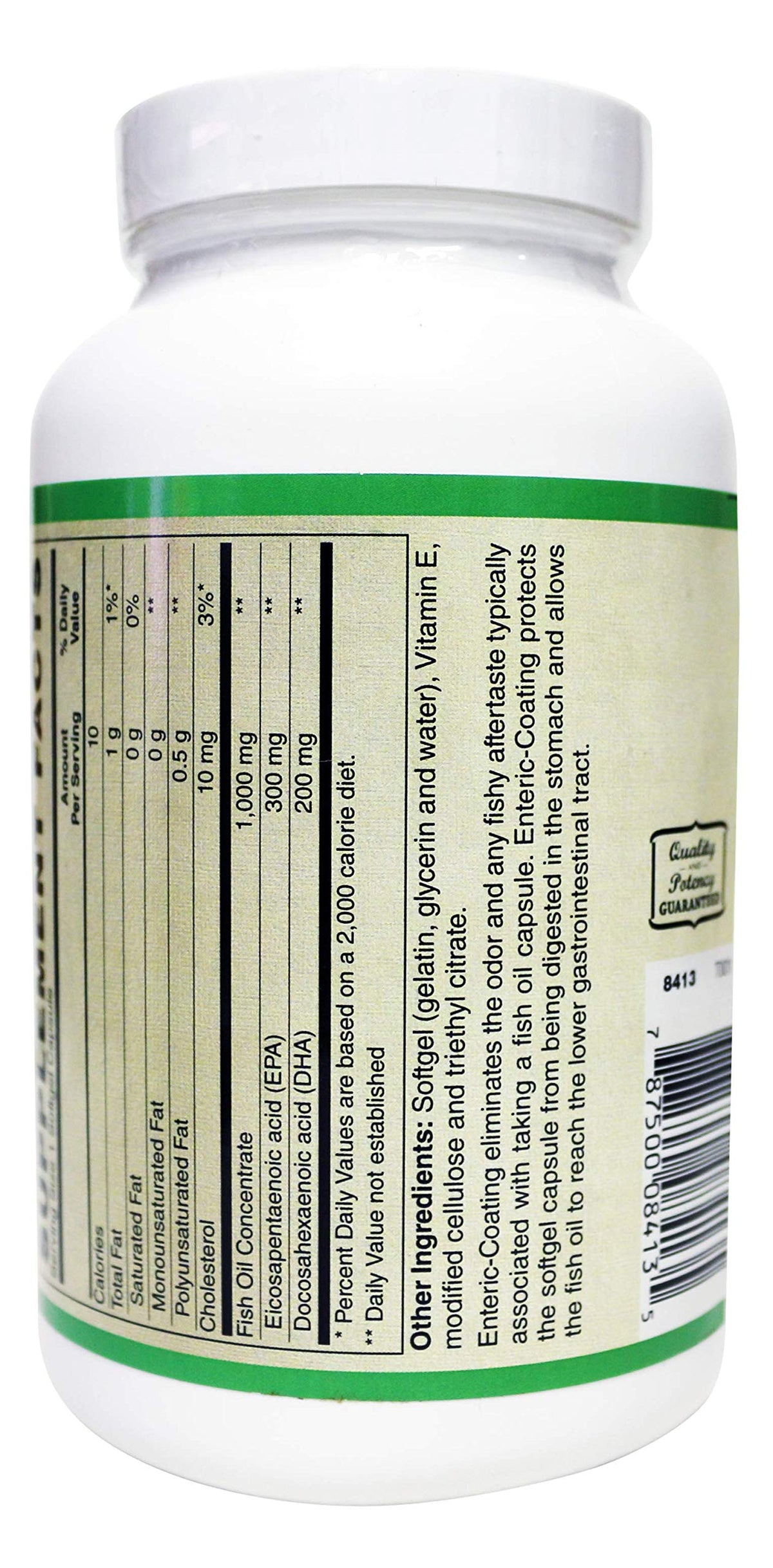 AlchePharma Enteric-Coated Super Omega-3 1000mg - 60 Softgels - image 3