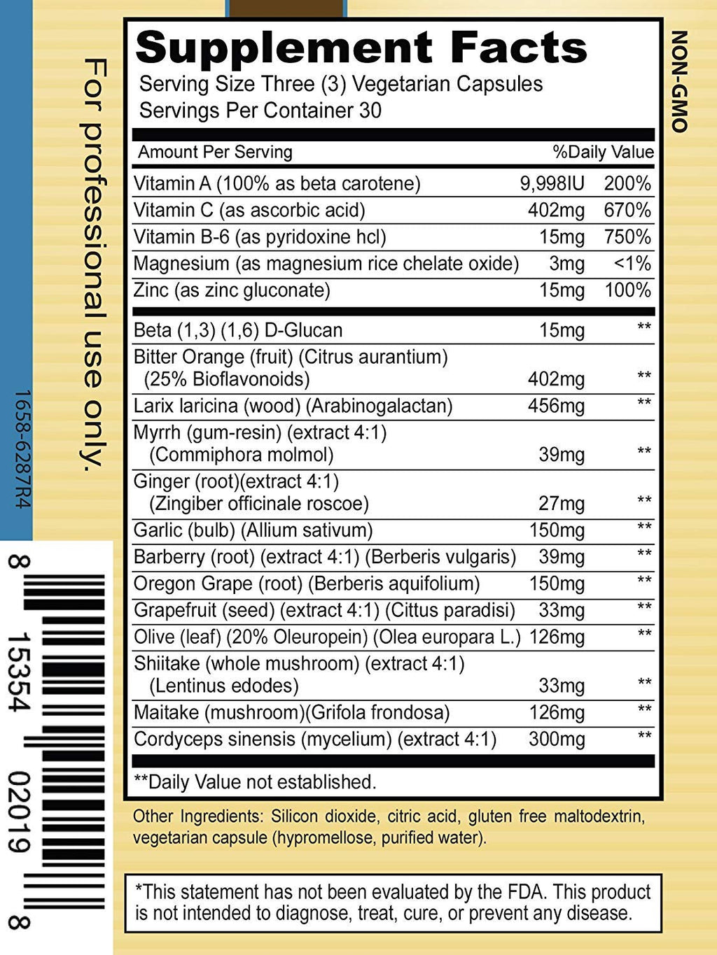 Priority One Biotic Extra Immune System Support - 90 Vegetarian Capsules - image 3