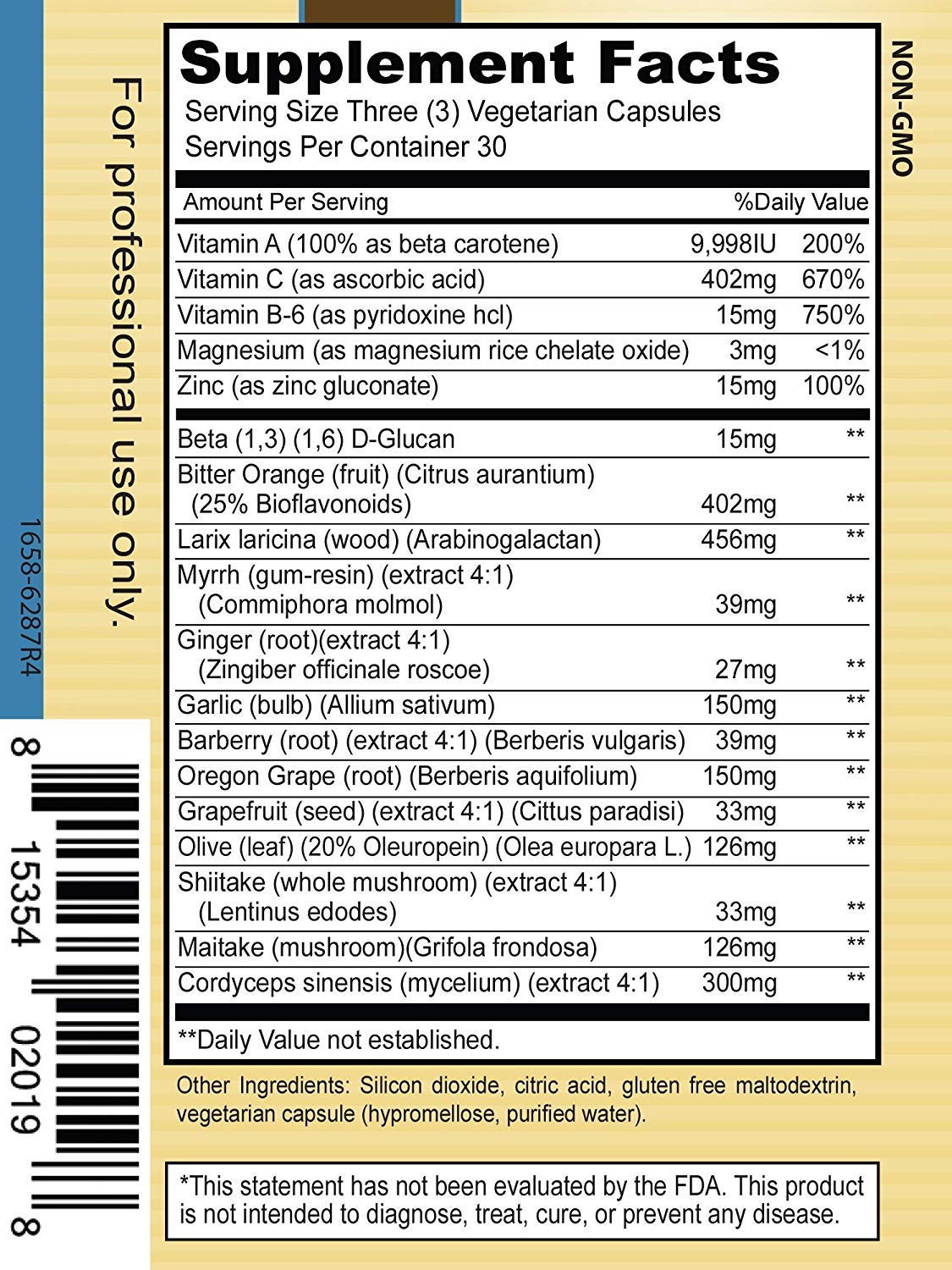 Priority One Biotic Extra Immune System Support - 90 Vegetarian Capsules - image 3