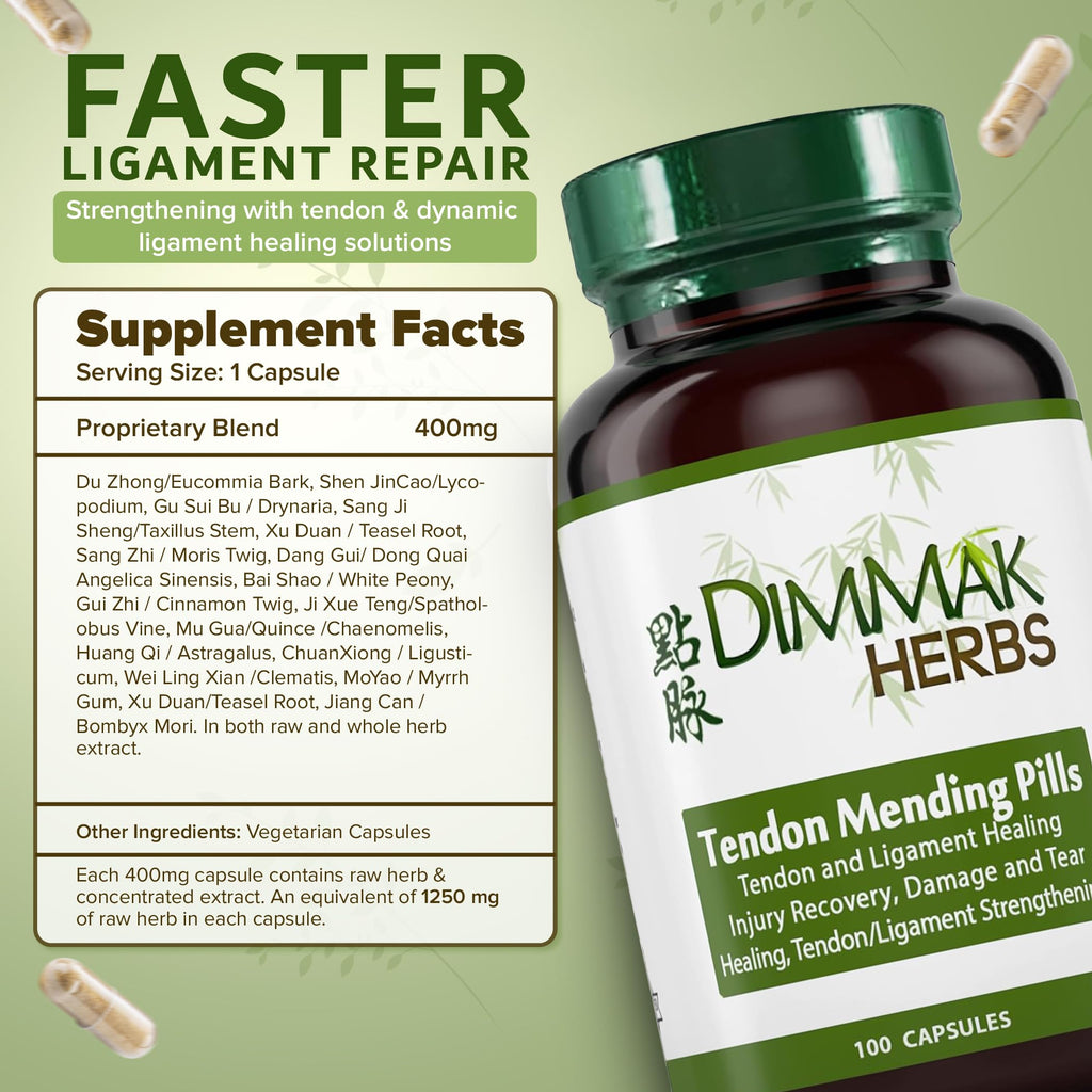 Dimmak Herbs Tendon Mending Pills Capsules - 100 Count - image 6