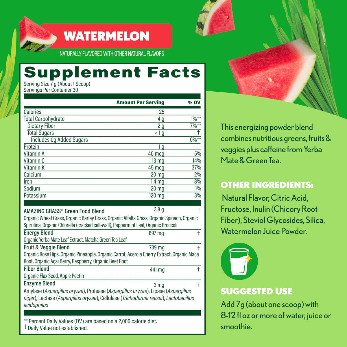 Amazing Grass Super Greens Powder Energy