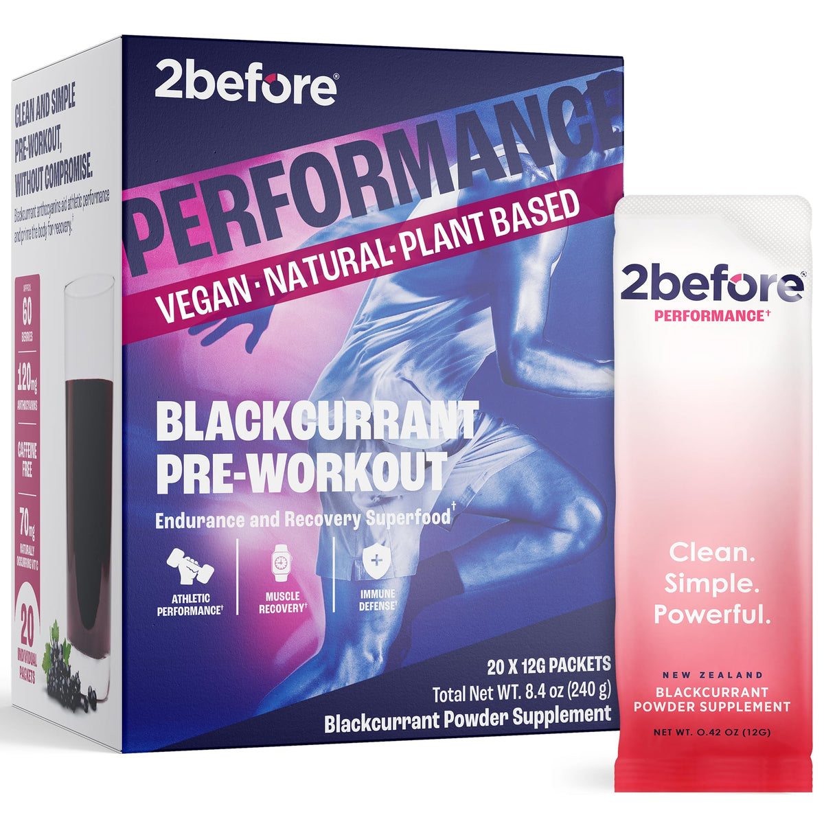 2before Blackcurrant Pre Workout Super Powder Parent Variation