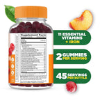Lifeable Multivitamin with Iron Gummies for Women and Men - 90 Count - image 2