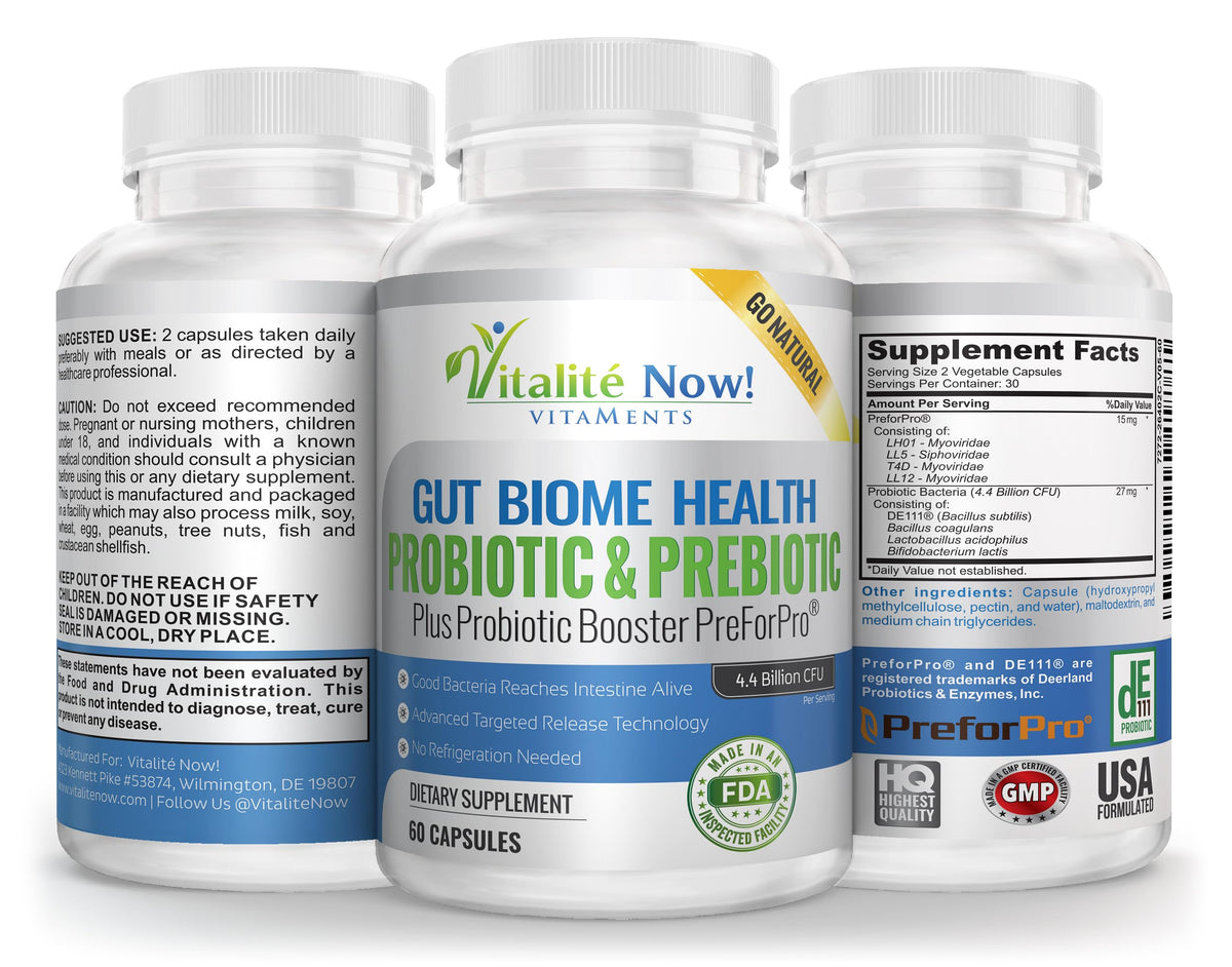 Vitalité Now! Probiotic plus Prebiotic 4.4 Bn CFU Bacillus Subtilis - image 2
