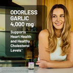 NatureWise Odorless Garlic Supplement 4000mg - Ultra Potent 100:1