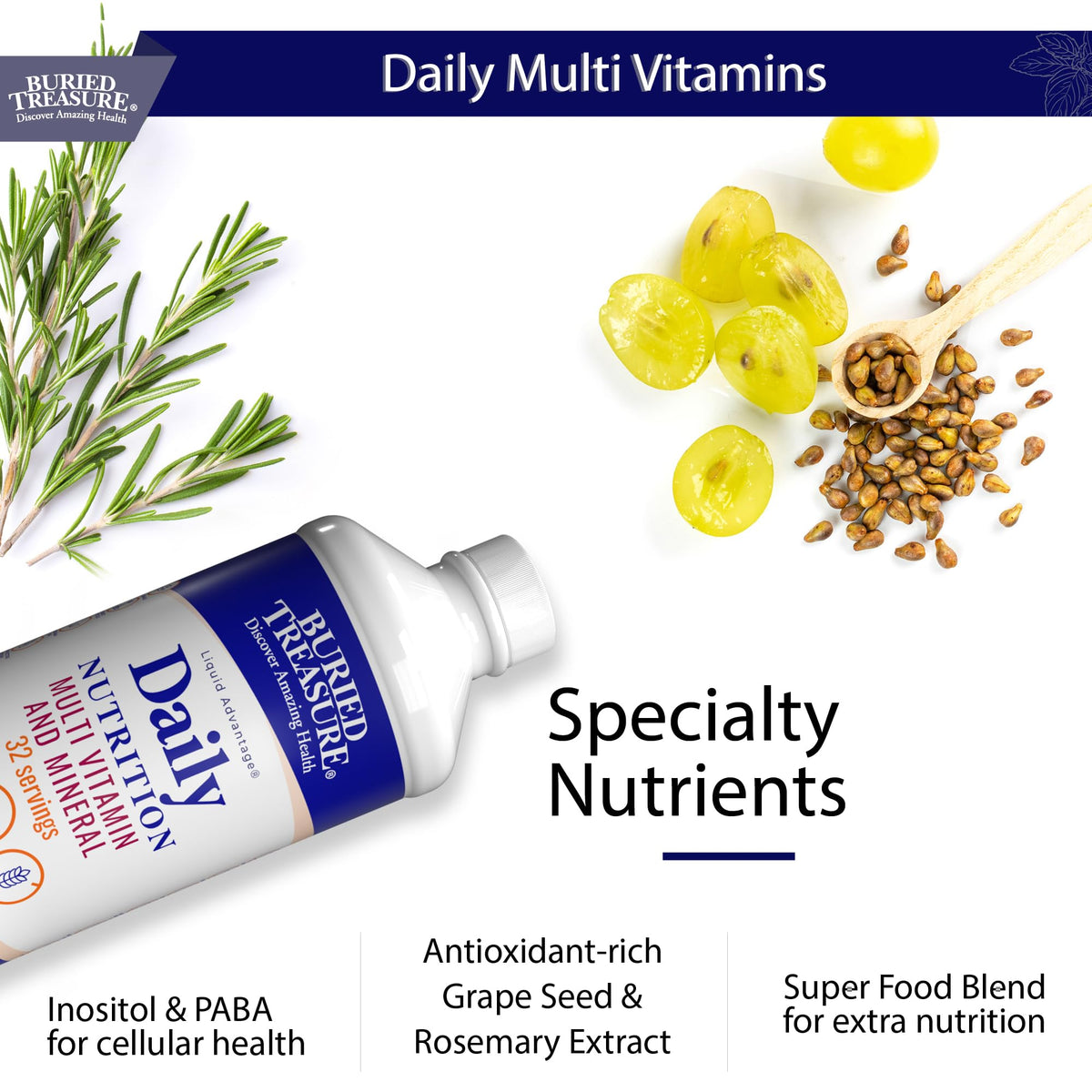 Buried Treasure Daily Nutrition Liquid Multivitamin - 32 Servings - image 6
