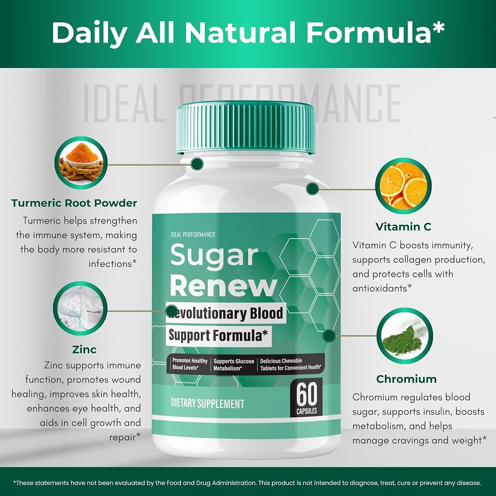 IDEAL PERFORMANCE Sugar Renew Capsules - 120 Capsules - image 7