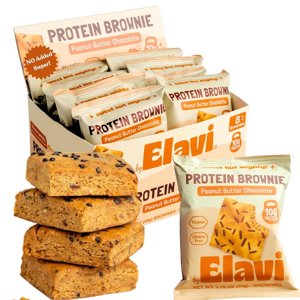 Elavi Protein Brownies - 10g Plant Protein & 10g Fiber - Vegan