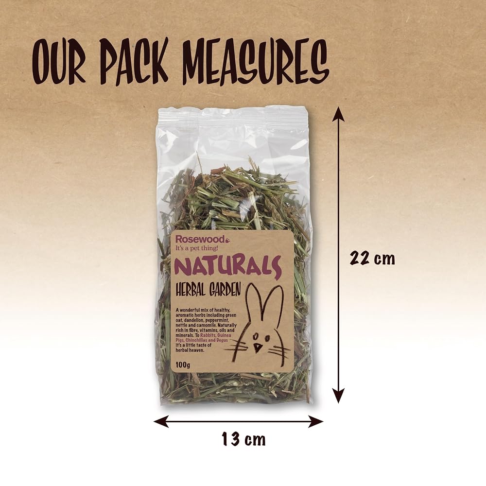 Rosewood Herbal Garden Food for Small Animals - 100g - image 3