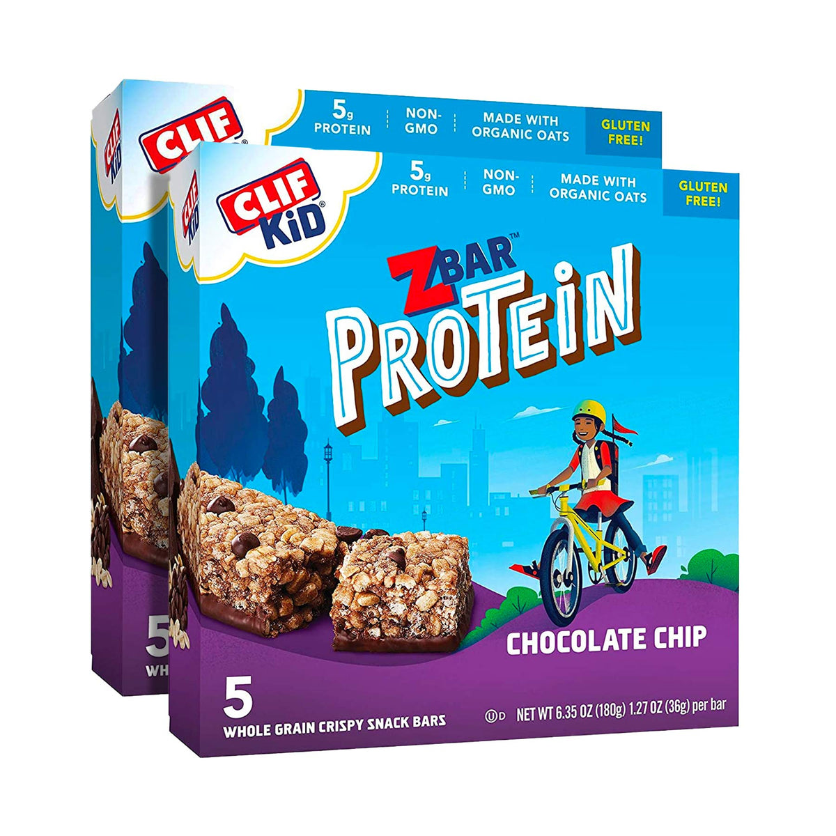 CLIF Bar Kid Zbar Protein Granola Bars Chocolate Chip - 10 Count