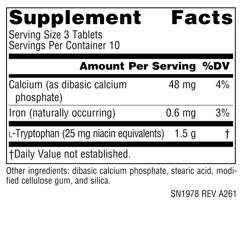 Source Naturals L-Tryptophan 500mg - 30 Tablets - image 2