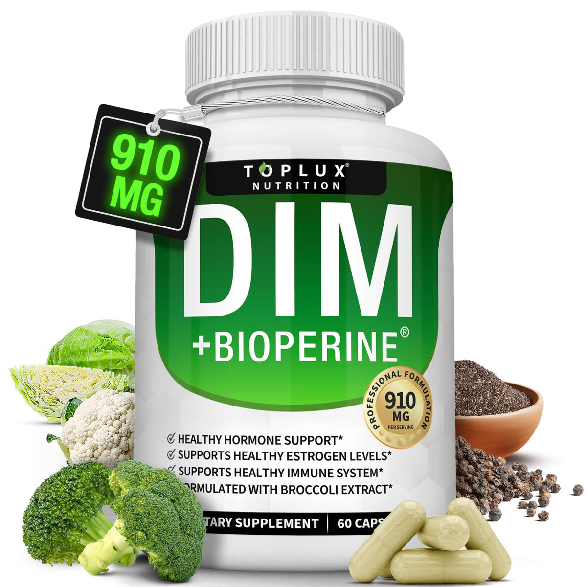 Toplux DIM Supplement 700mg Diindolylmethane