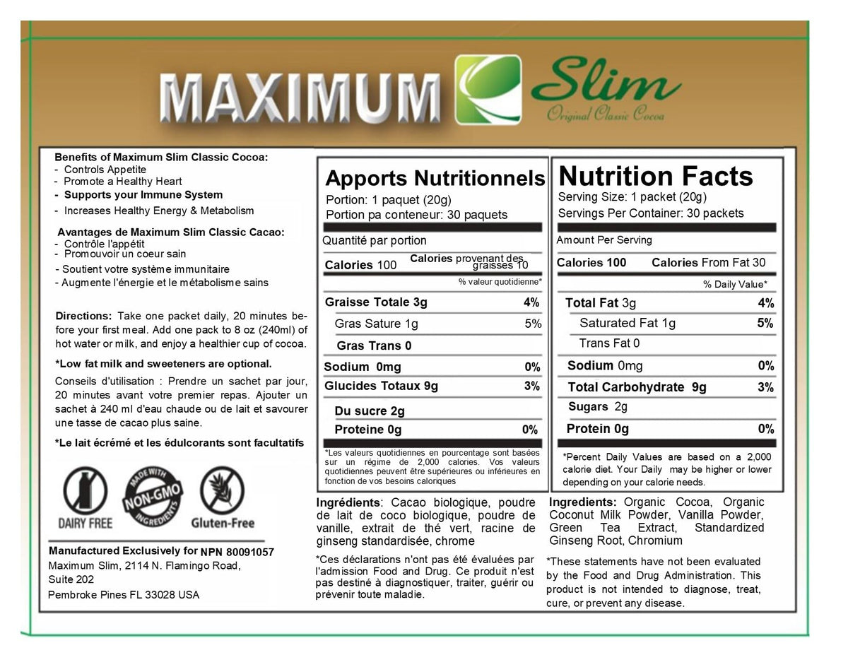 Maximum Slim Premium Instant Cocoa - 30 Packets - image 9