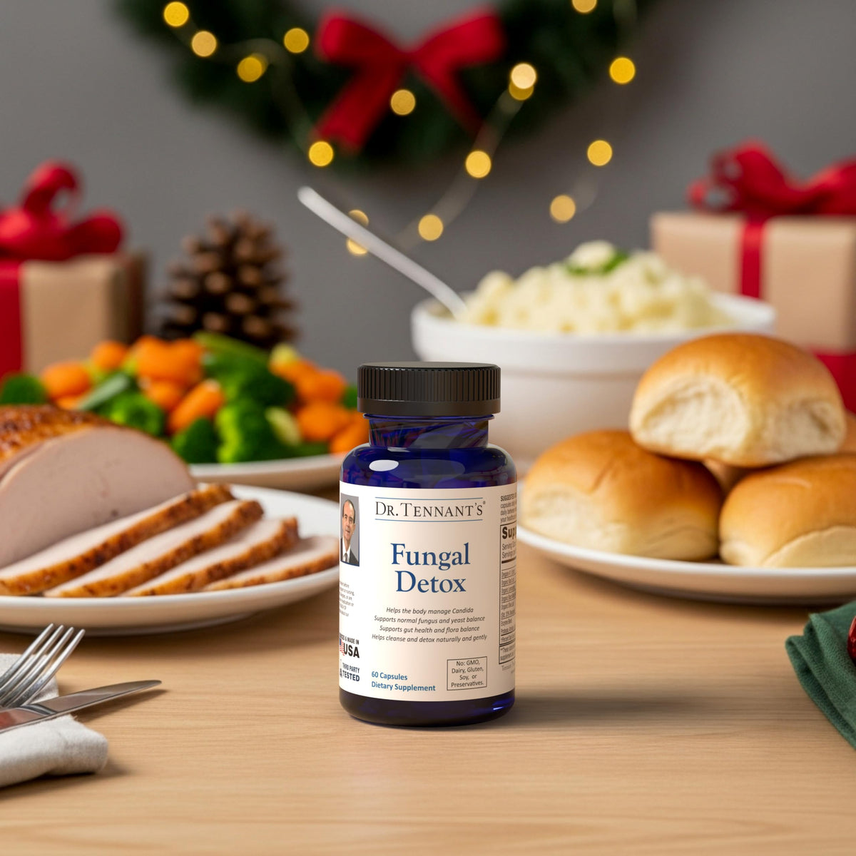 Dr. Tennant's Fungal Detox Candida Cleanse - 60 Vegetarian Capsules - image 3