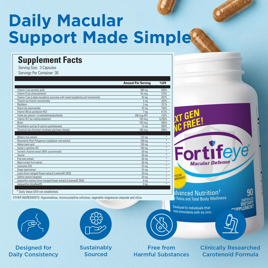 Fortifeye Vitamins Macular Defense Multivitamin