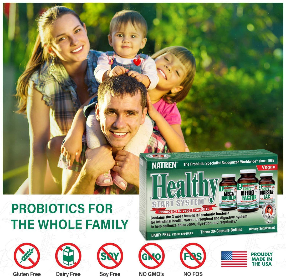 Natren Healthy Start System Dairy Free Probiotic - 60 Capsules - image 4