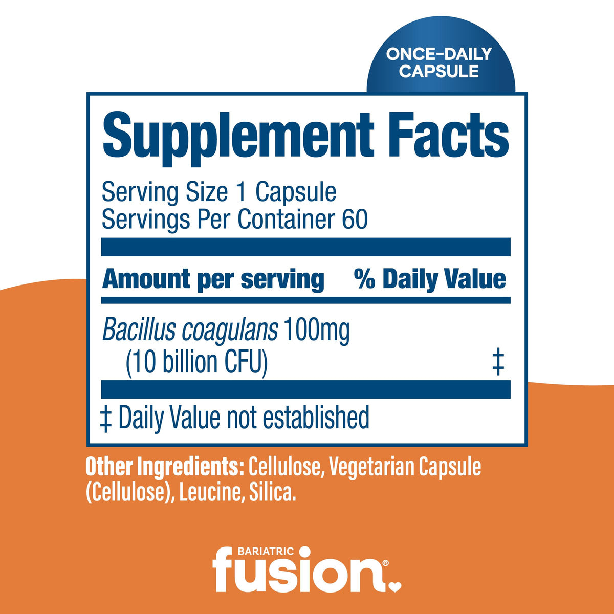Bariatric Fusion Probiotic Capsule - 60 Count - image 4