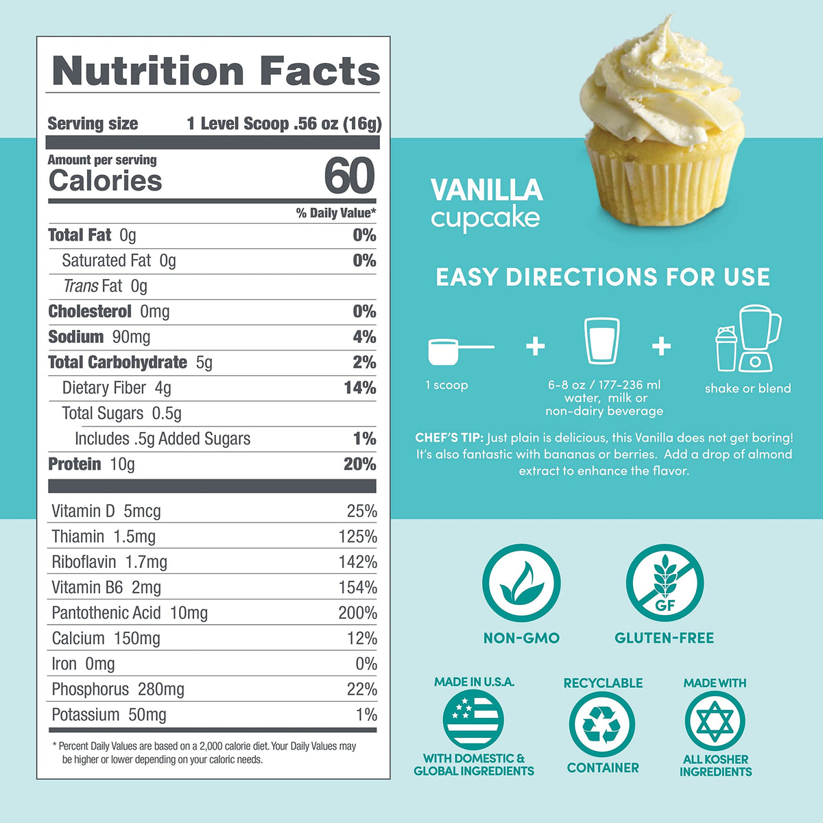 Designer Wellness, Designer Lite, Low Calorie Natural Protein