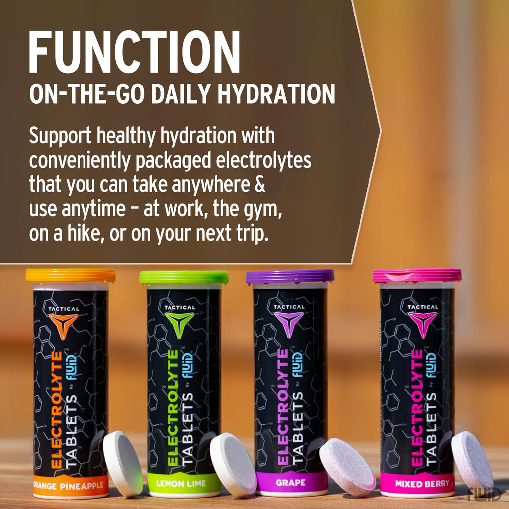 Fluid Tactical - 40 Count Effervescent Electrolyte Tablets